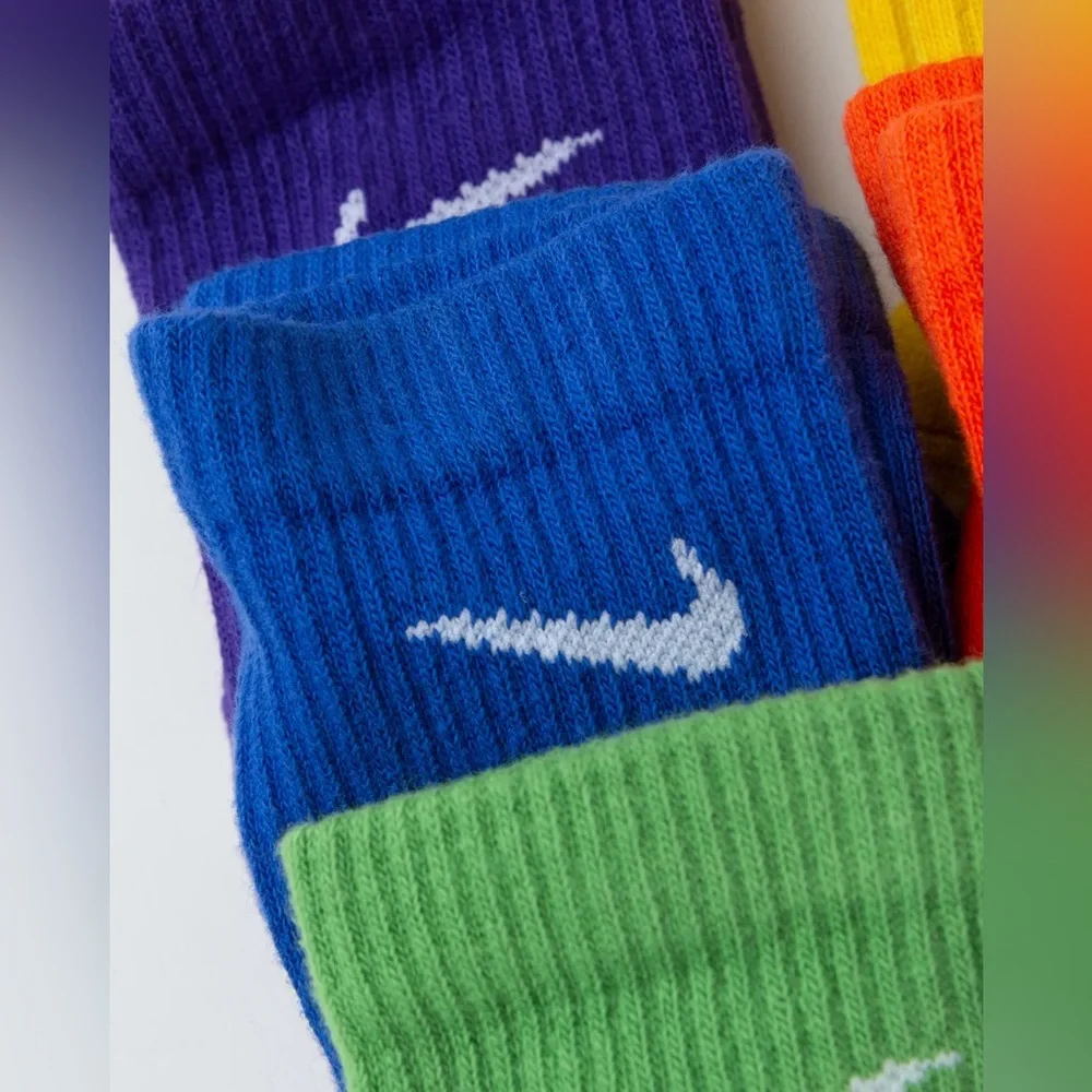 Nike Dri-fit Everyday plus cotton cushioned crew socks SX6897-903 multicolor